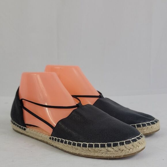 Eileen Fisher Lee Espadrille Black Flat Women's Shoes. - Picture 1 of 13